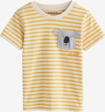 T-Shirt Next en jaune : devant