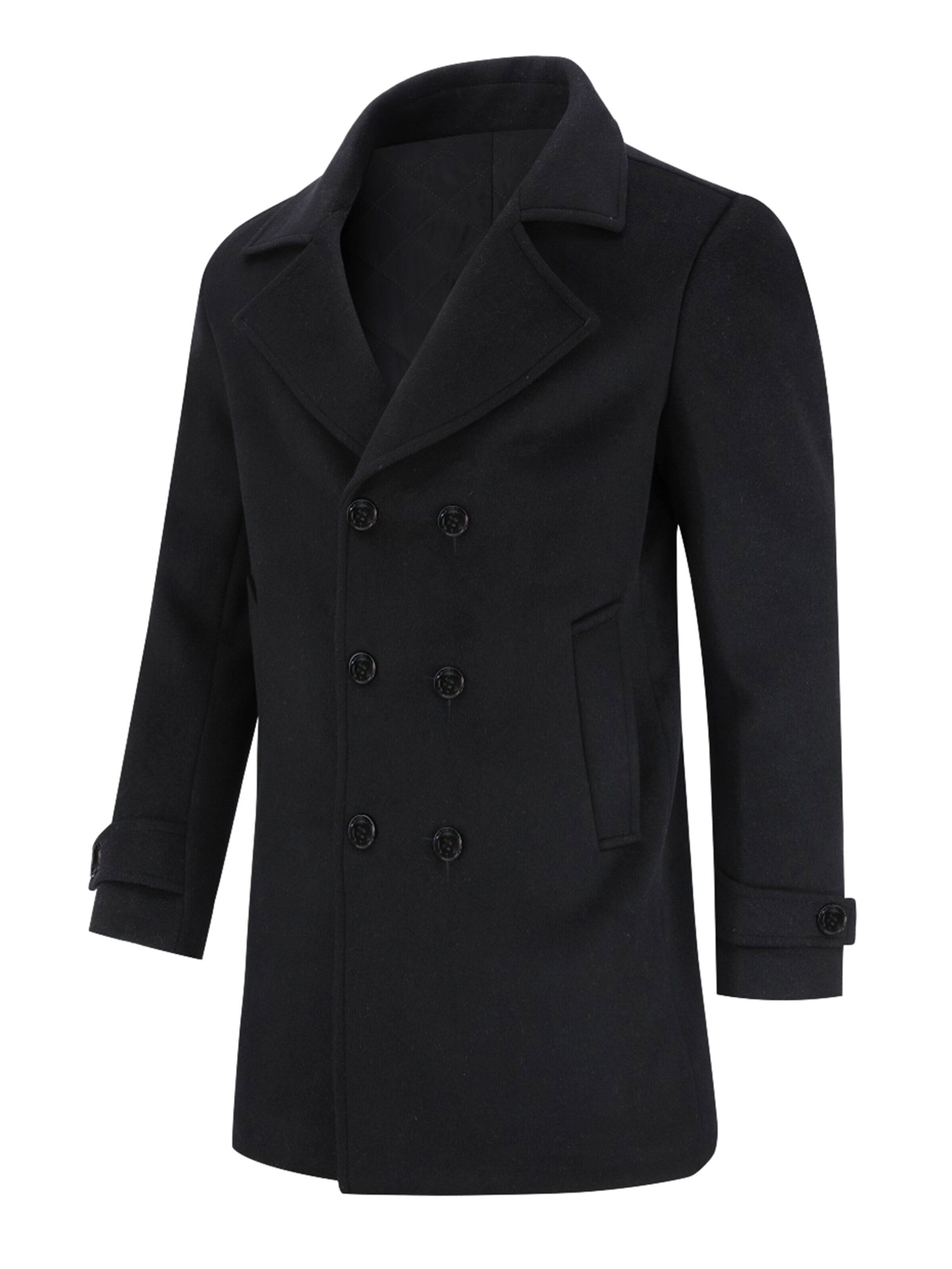 YOUTHUP Winter Coat in Black