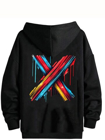 RMK Sweatshirt 'X'‌‌‌‌‌ in Schwarz: Vorderseite
