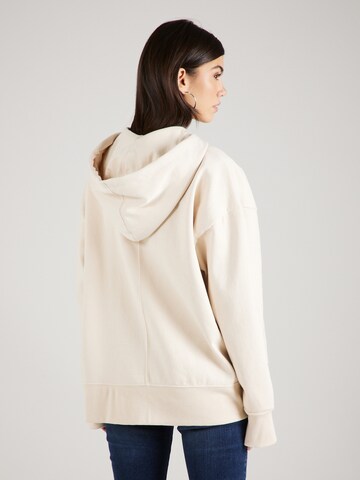 TOPSHOP - Sudadera con cremallera en blanco