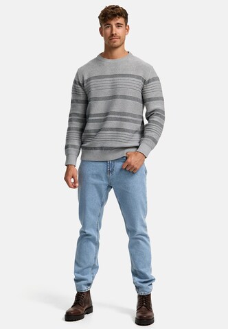 INDICODE JEANS Sweater 'Scott' in Grey