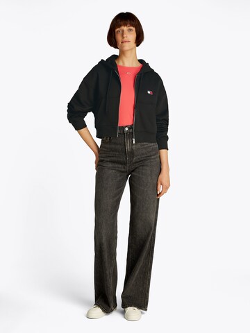 Tommy Jeans Zip-Up Hoodie in Black