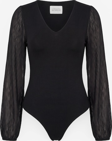 Guido Maria Kretschmer - Body camiseta 'Cassandra' en negro: frente