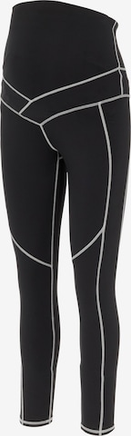 MAMALICIOUS Skinny Leggings 'Lift' in Zwart: voorkant