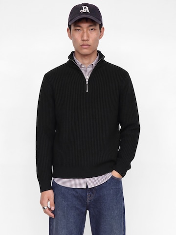 JACK & JONES Sweater 'JJSAGE' in Black: front