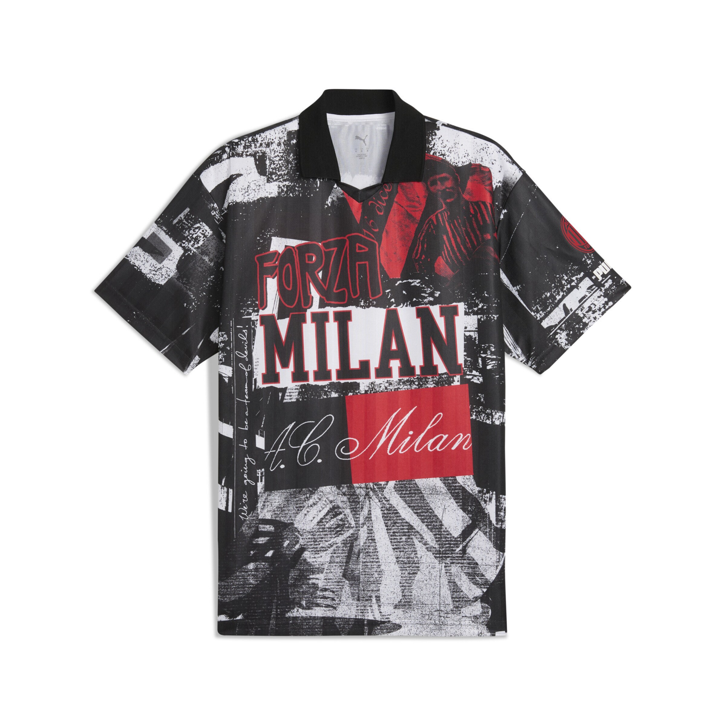 PUMA Tricot 'AC Milan FtblNRGY+' in Rood: voorkant