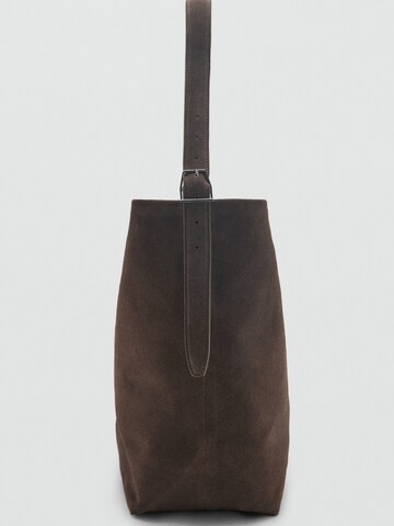 MANGO Torba shopper 'CARNABY' w kolorze brązowy