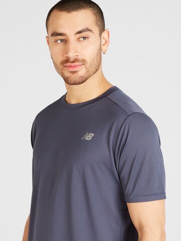 new balance Funkcionalna majica 'Core Run' | modra barva