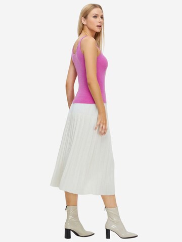 BELLEMERE NEW YORK Skirt 'Merino-Plisseerock' in White