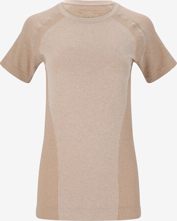 ENDURANCE Functioneel shirt 'Halen' in Beige: voorkant