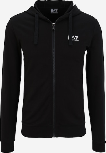 EA7 Emporio Armani Sudadera con cremallera en negro, Vista del producto