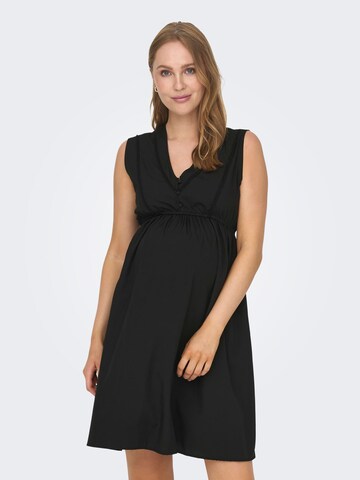 Only Maternity Dress in Black: front