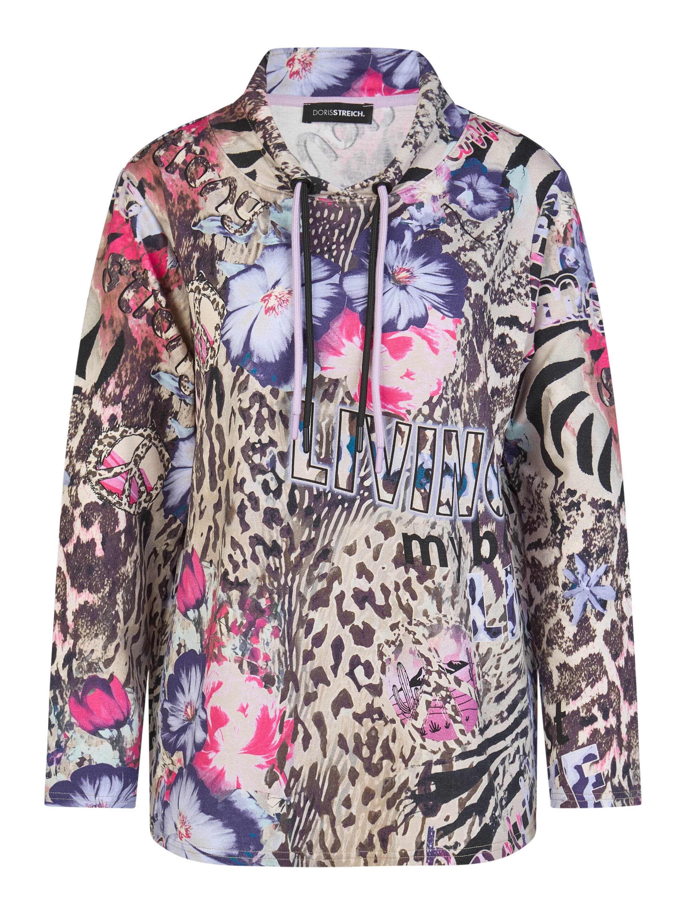 Sweat-shirt Doris Streich en mélange de couleurs : devant