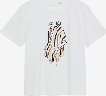 COMMA T-Shirt in Weiß: Vorderseite