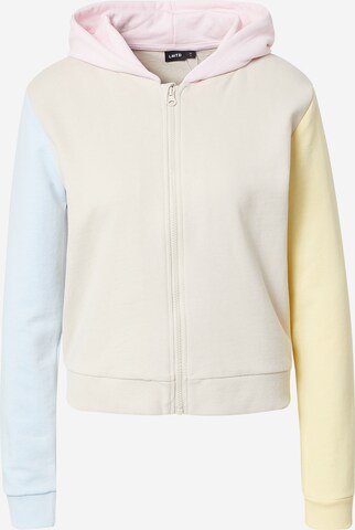 LMTD Sweatjacke 'DOCK' in Beige: predná strana