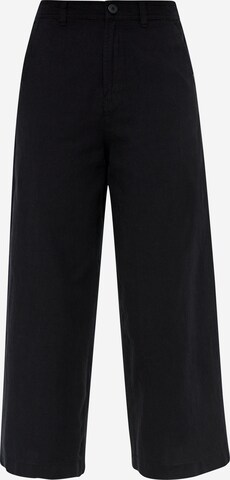 QS Wide leg Pants in Black: front