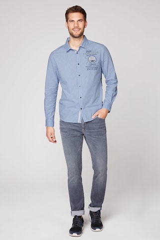 CAMP DAVID Regular Fit Hemd in Blau