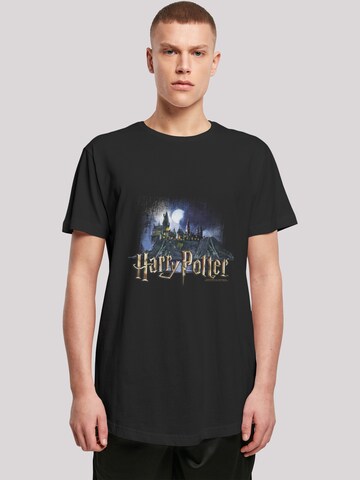 F4NT4STIC T-Shirt 'Harry Potter Hogwarts Castle Schule' in Schwarz: predná strana