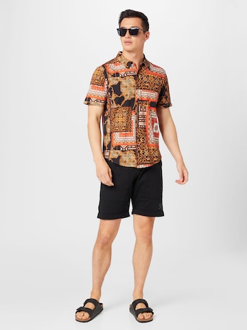 Key Largo Regular fit Overhemd 'BOND' in Zwart