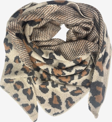 Kumixi Oversized Scarf 'Leo' in Beige: front