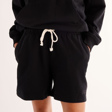 new balance - Regular Calças 'Athletics French Terry Short' em preto