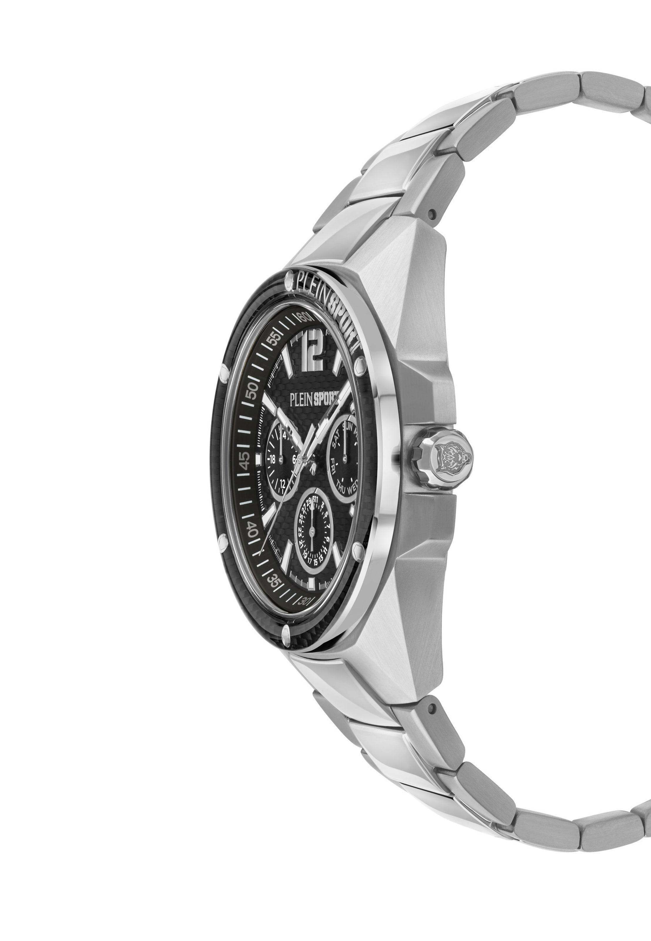 Plein Sport Analogt ur ' TIGERMASTER PRO ' i sølv