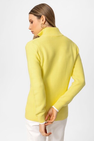 DENIM CULTURE Sweater 'DINA' in Yellow