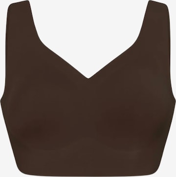 cfab (formerly creamy fabrics) - Sujetador reductor 'Comfort Minimizer Back Support BH' en marrón: frente