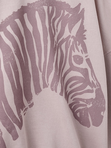 MANGO KIDS Mikina 'Zebraset' - Ružová