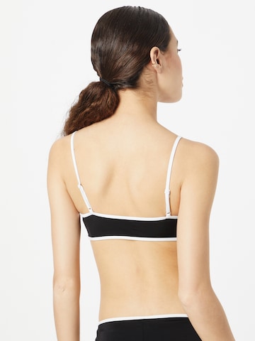 Monki Bustier Bikinioverdel i sort