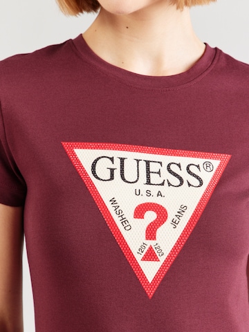 GUESS T-Shirt 'HOTFIX' in Rot