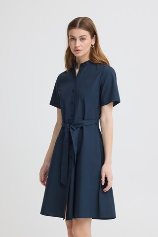 Robe ICHI en bleu : devant