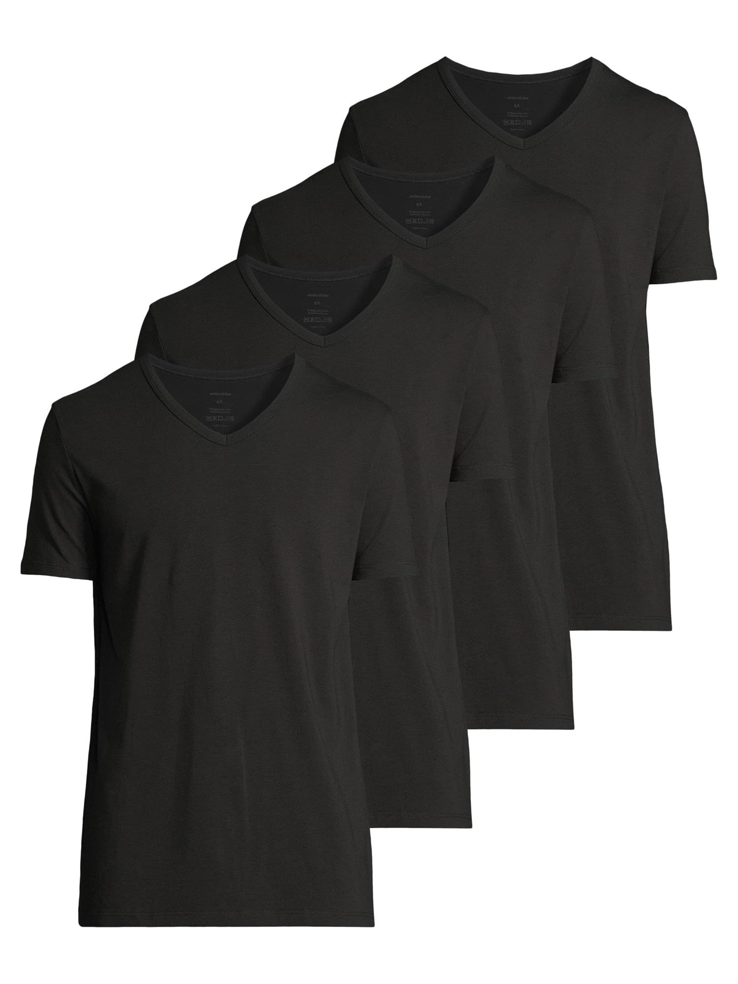 SEIDENSTICKER Undershirt 'Pur' in M in Black, Item view