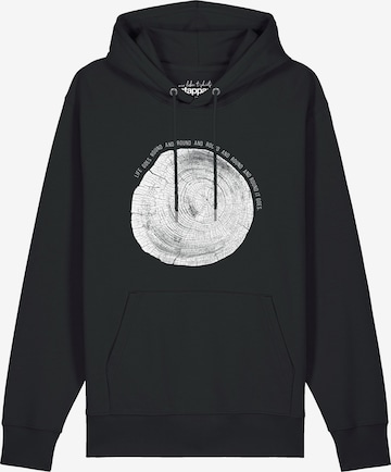 Sweat-shirt 'Baumscheibe' Watapparel en noir : devant