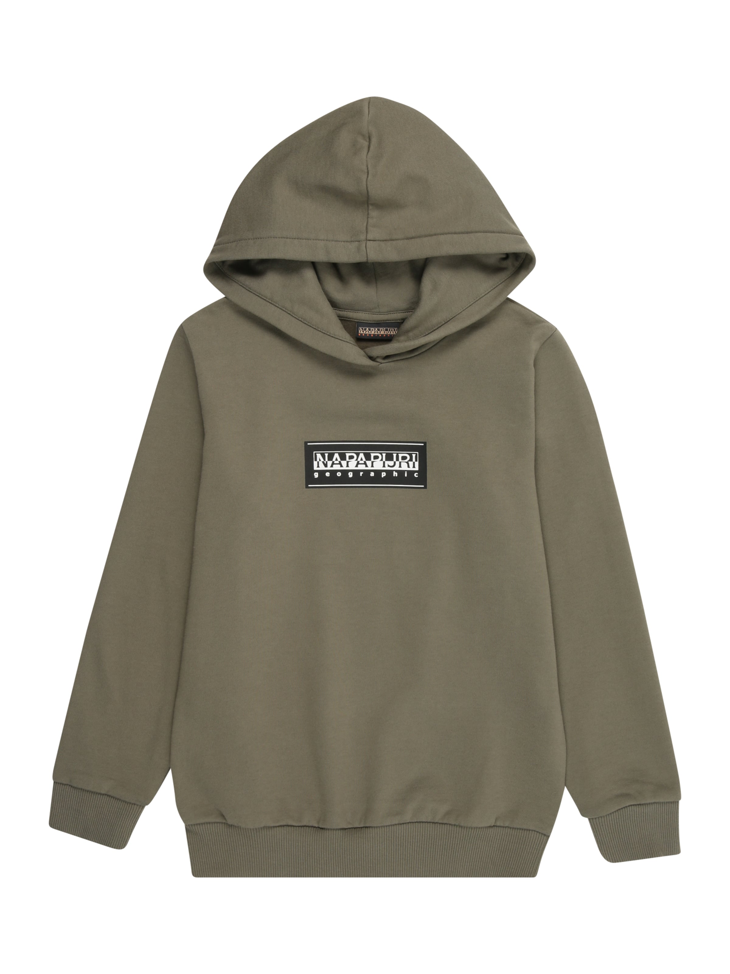 NAPAPIJRI Суичър 'K B-CHAMOIS' в зелено: отпред