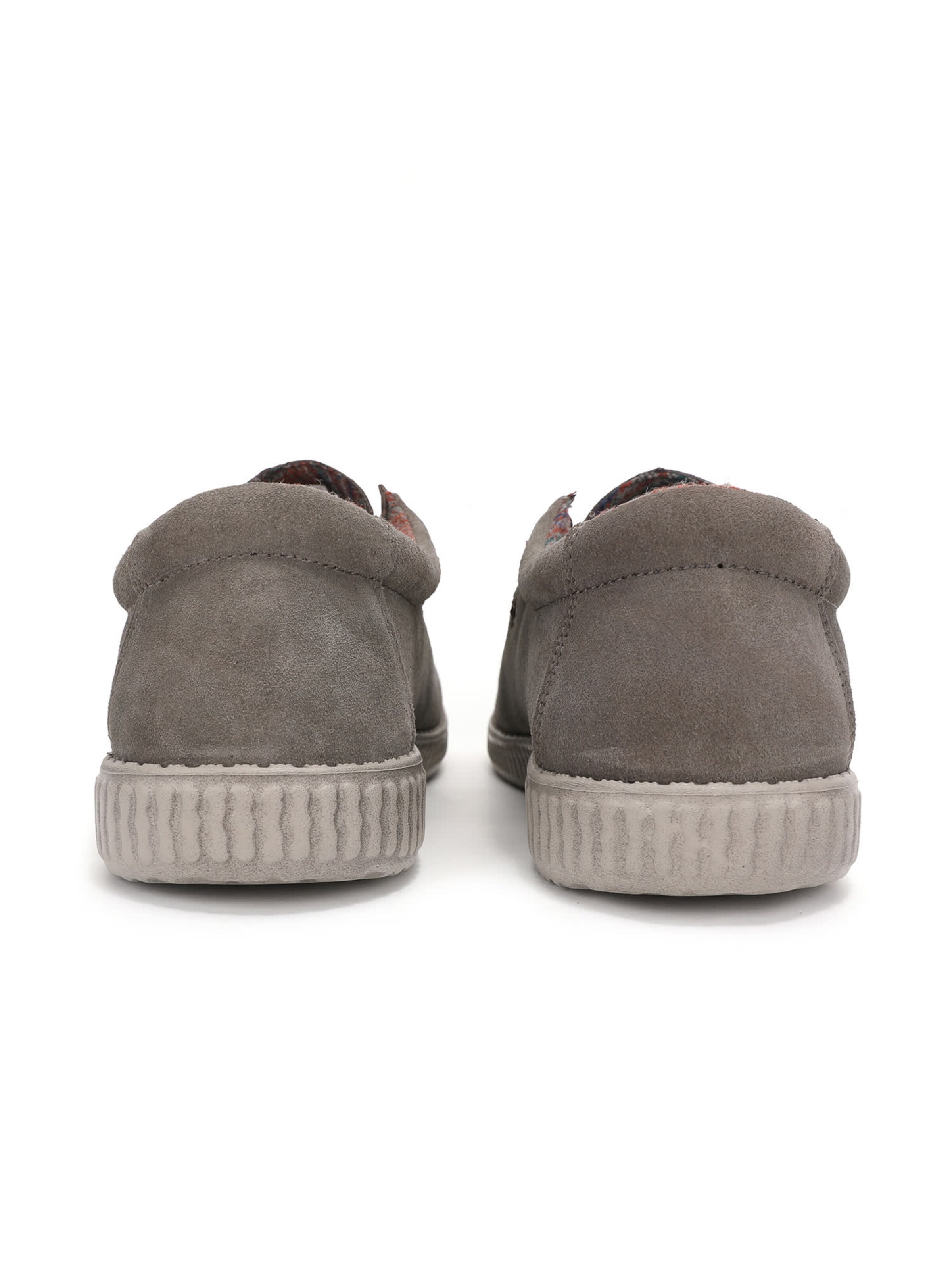 Walk In Pitas Moccasin 'Wallabi' in Grey: back