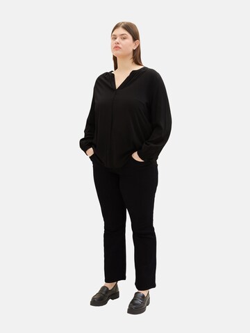 Tom Tailor Women + Bluse in Schwarz