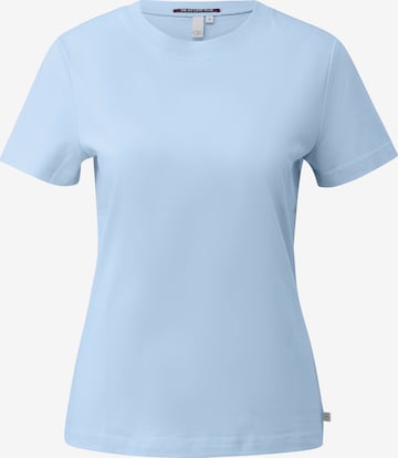 QS Shirt in Blauw: voorkant
