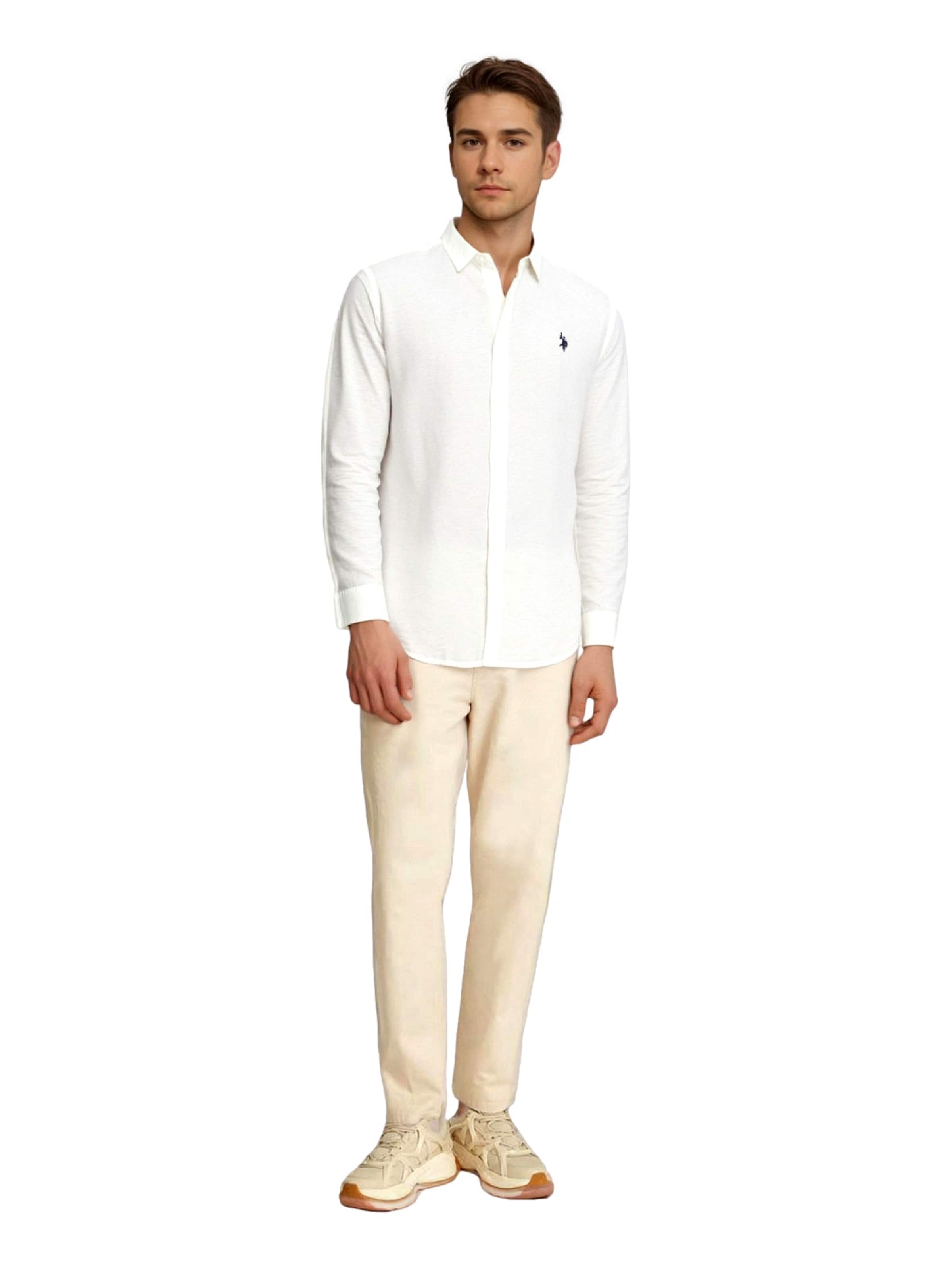 U.S. POLO ASSN. Regular fit Overhemd in Wit
