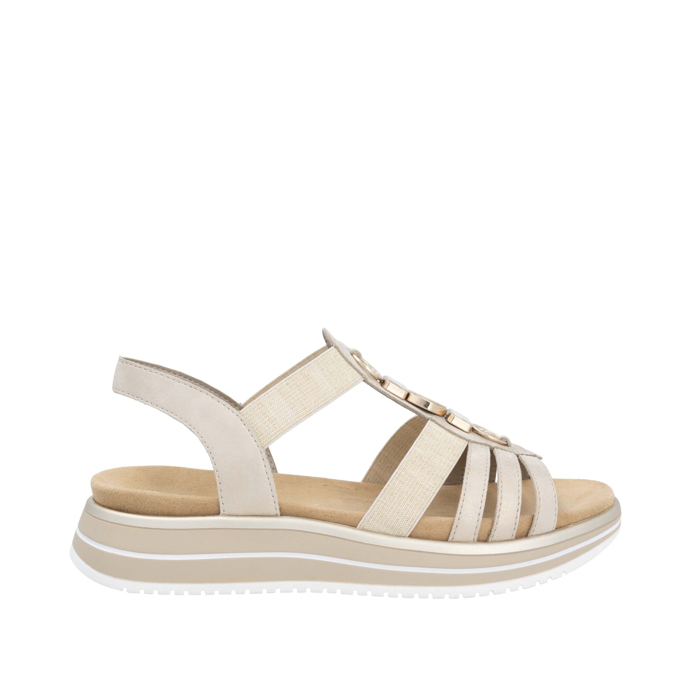 REMONTE Strap Sandals ' D1J60 ' in Beige