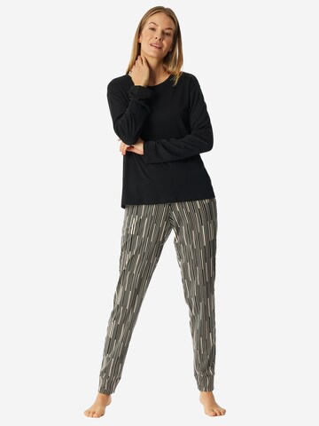 Pyjama 'Modern Nightwear' SCHIESSER en noir