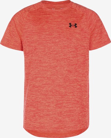 UNDER ARMOUR Performance Shirt 'HeatGear' in Orange: front