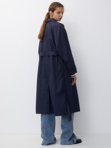 Pull&Bear Between-Seasons Coat in Blue