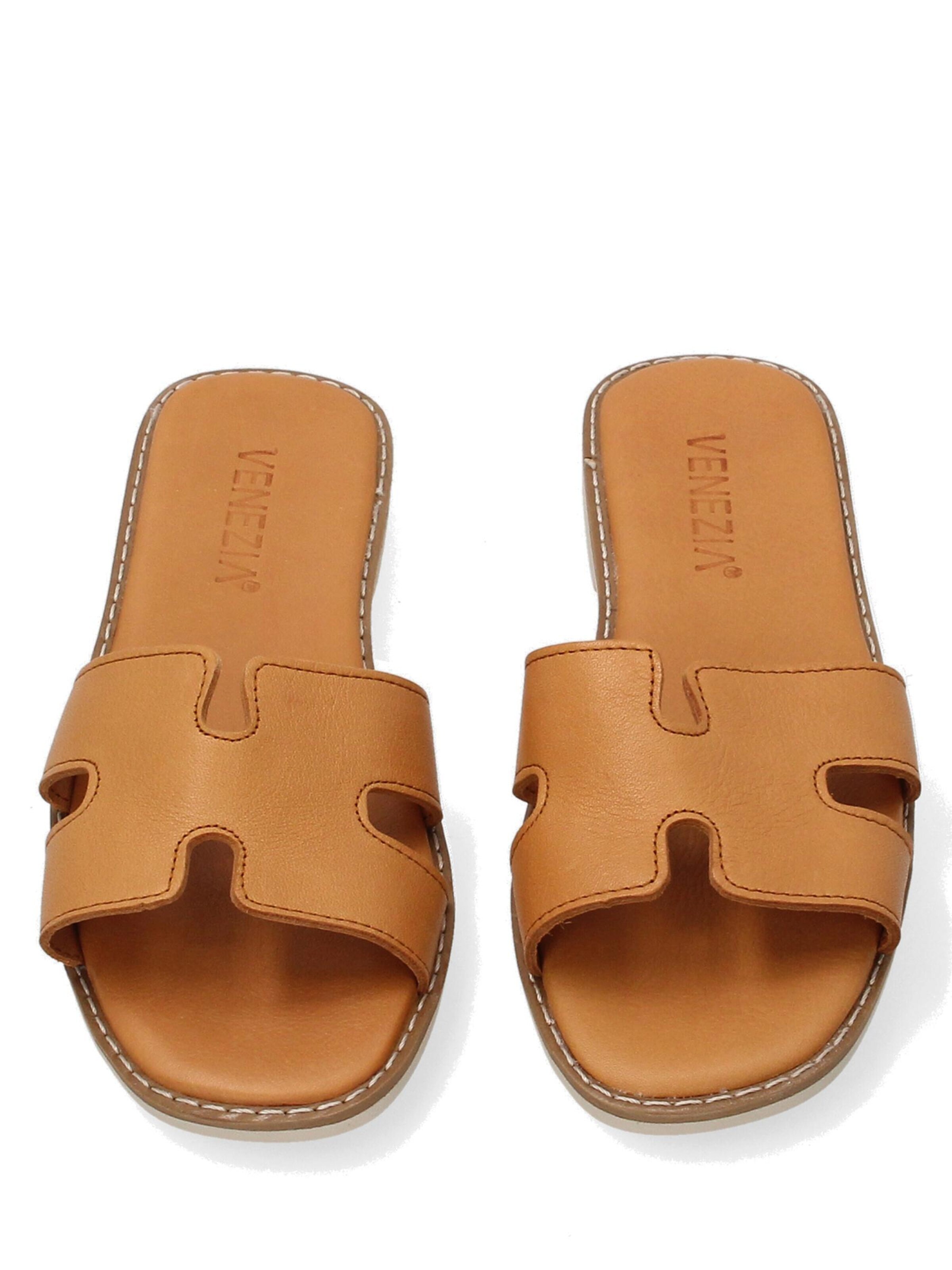 VENEZIA Pantolette 'Venezia' in Braun