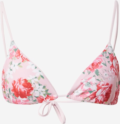 HOLLISTER Bikini zgornji del | zelena / roza / roza / bela barva, Prikaz izdelka