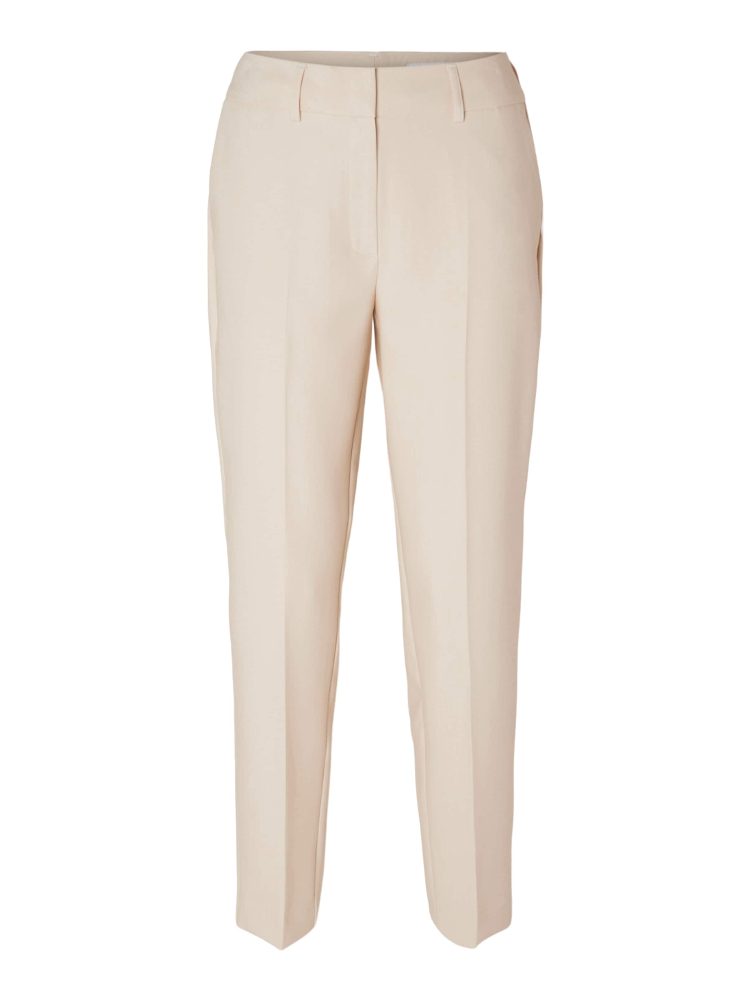 SELECTED Обычный Плиссированные брюки в Бежевый: спереди