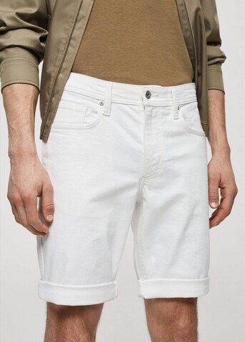 MANGO MAN Regular Shorts 'Nepto' in Weiß