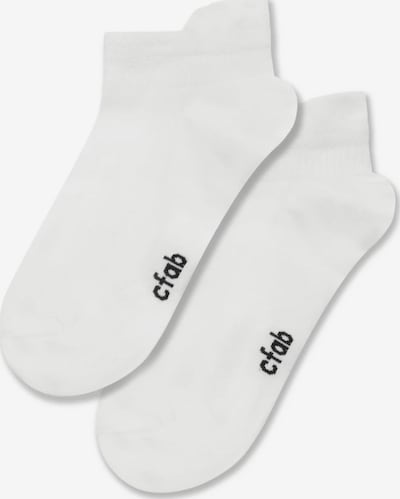 cfab Socken '4er-Pack Sneaker Socken' in 35-38 in weiß, Produktansicht
