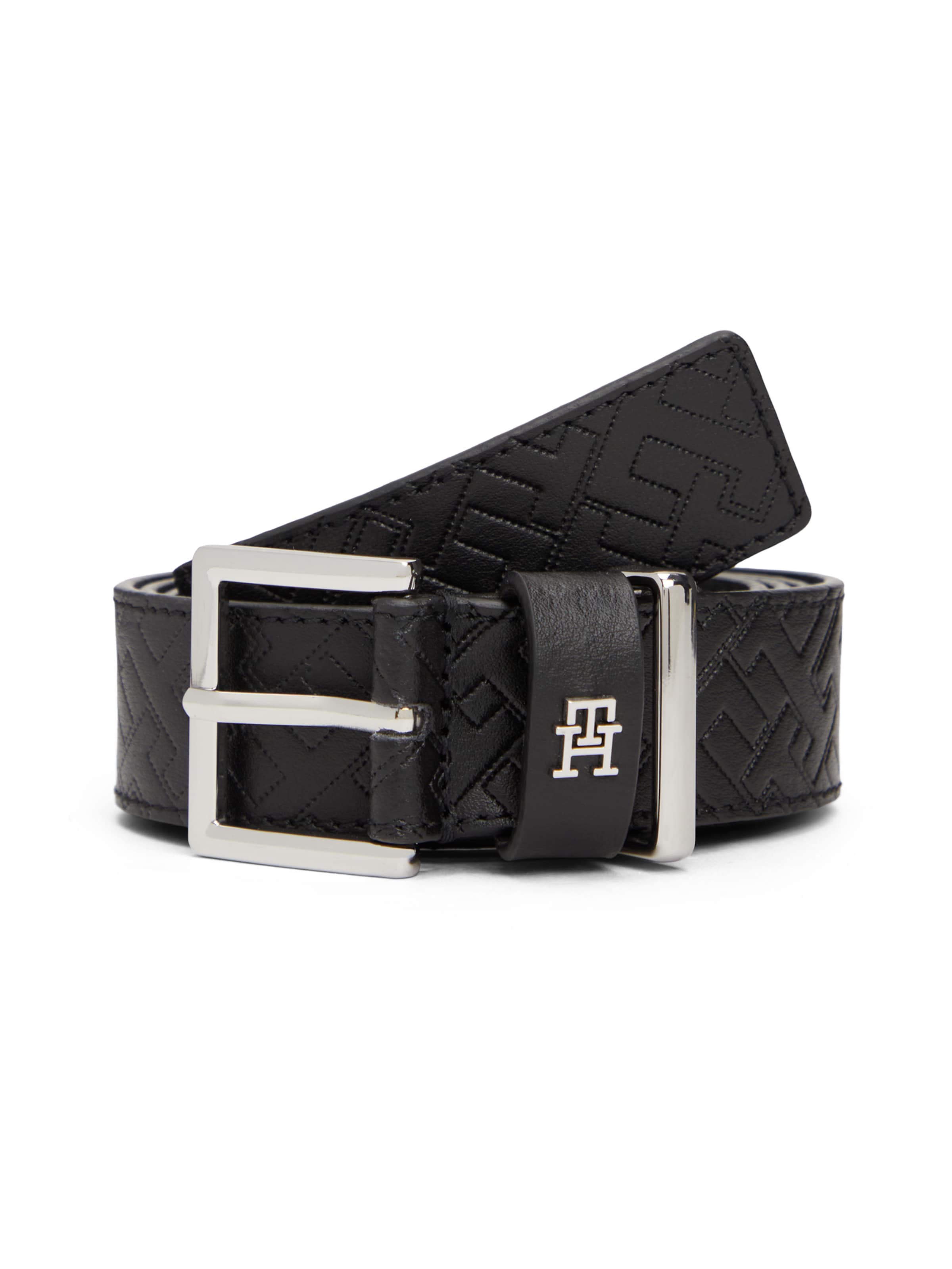 TOMMY HILFIGER Vyö 'SQUARE 3.0' värissä musta: etupuoli