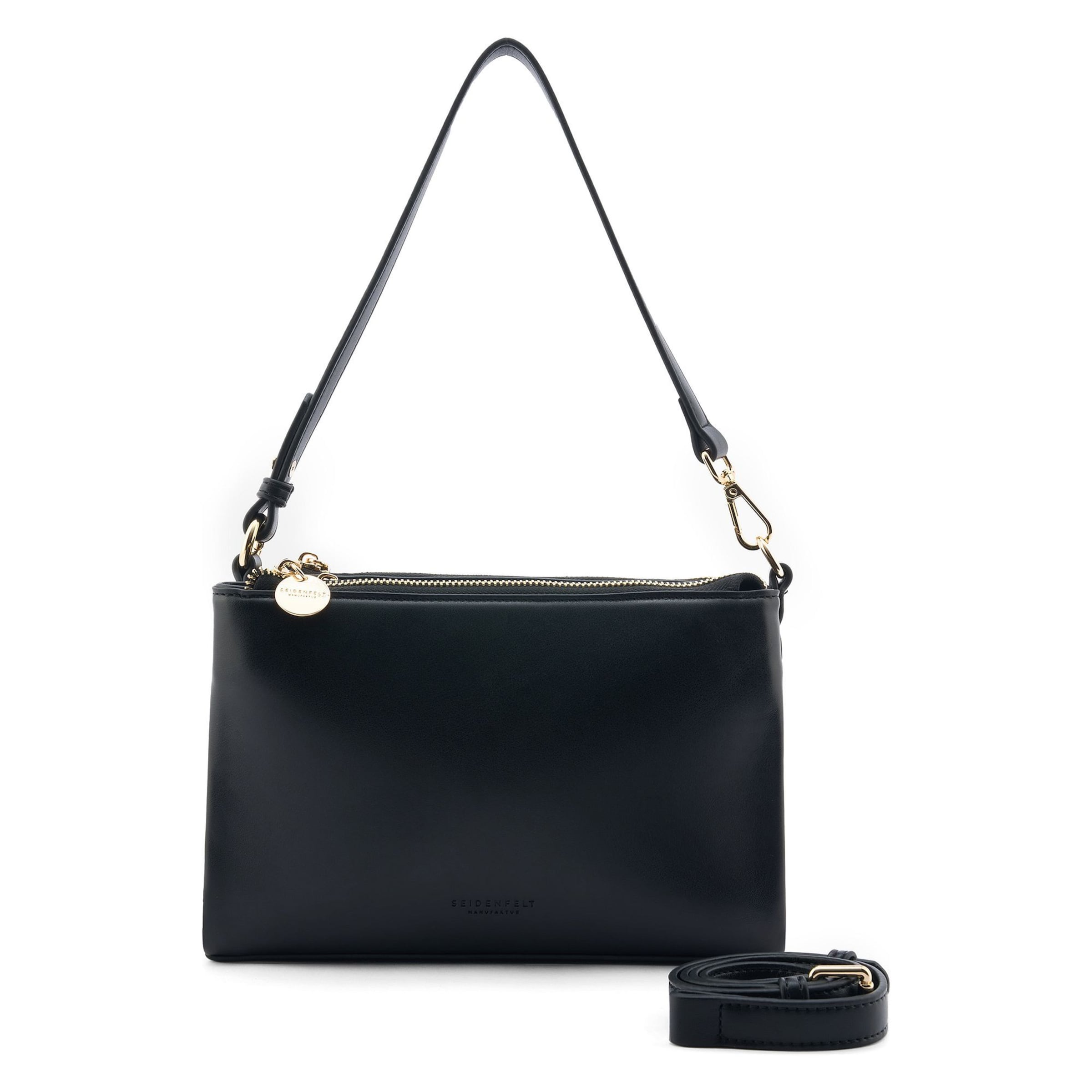 Borsa a spalla 'Ryd' di Seidenfelt in nero: frontale